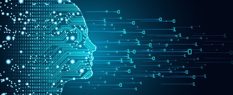 Abstract data and artificial intelligence visualisation